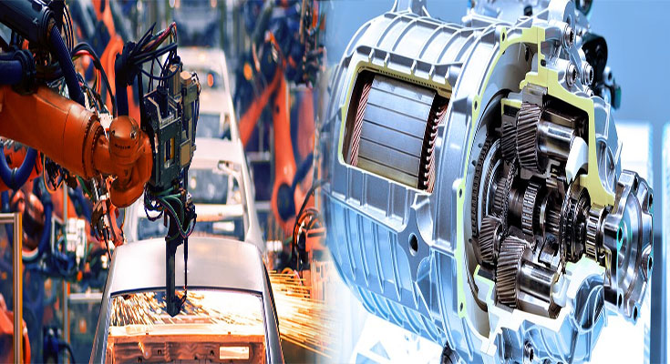 Electric Vehicle Motor and Drivetrain Assembly Process in Detail